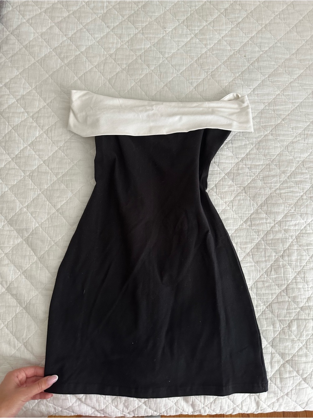 Peppermayo Diamonds and Pearls Mini Dress - Black and White
